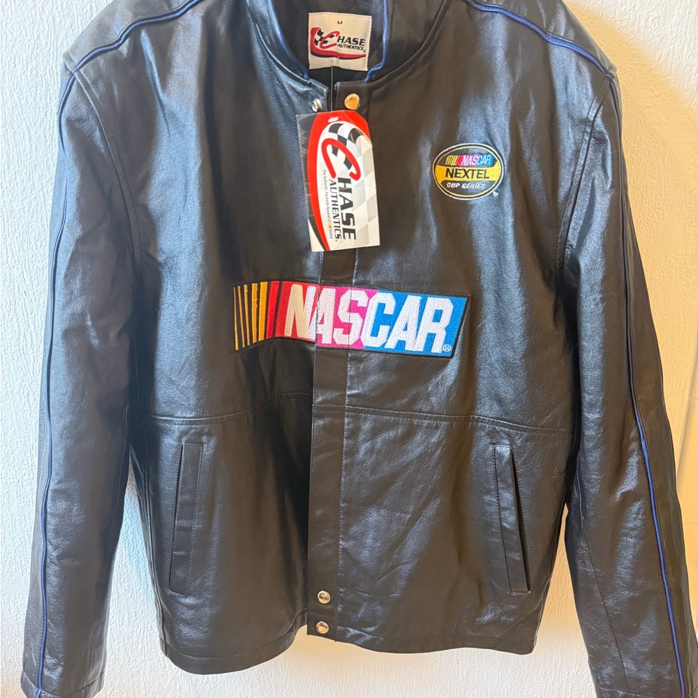 Vintage Black Leather NASCAR Nextel Cup Series jacket Men’s Medium